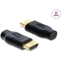 DeLOCK 61076, USB Type-C, HDMI, Schwarz
