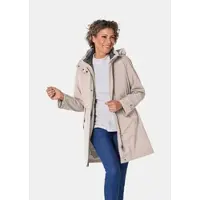Goldner Kapuzenjacke mit 3-in-1-Funktion in kiesel | Gr.: 52