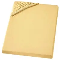 Carpe Sonno Edel-Jersey Spannbettlaken in Gelb | Gr.: 140x200 cm - 160x200 cm