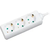 Logilink Steckdosenleiste 3fach 1,4m weiß