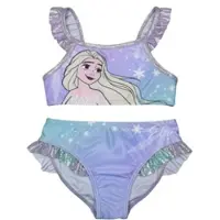United labels Disney Frozen Disney Die Eiskönigin Bikini mit Rüschen Elsa Frozen Zweiteiler in lila | Gr.: 110/116