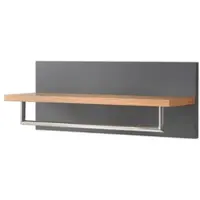 Home24 Wandgarderobe LINDHOLM in Grau | Gr.: onesize