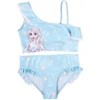 Disney Frozen Die Eiskönigin Bikini mit Rüschen Elsa Frozen Zweiteiler in blau | Gr.: 122/128