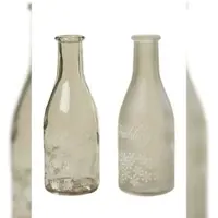 Boltze Vase Blumenvase Blumen Frühling Frühlingsboten Glas klar/Milchglas
