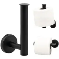 Bremermann Toilettenpapierhalter Piazza Black ca. 6 x 15 x 9 cm (B/H/T) | Gr.: onesize