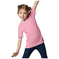 TecTake Einfarbiges T-Shirt für Kinder, rosa | Gr.: 104
