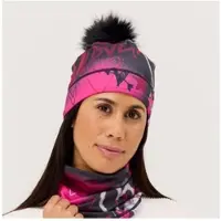 KRIMSON KLOVER Mütze Illustrated Beanie in graffiti girls black | Gr.: onesize