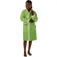 Normani Frottee Kinderbademantel aus Bio-Baumwolle in Grün | Gr.: 98/104