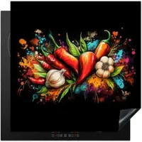 KitchenYeah Herdabdeckplatte Gewürzexplosion | Gr.: 77 x 51 cm