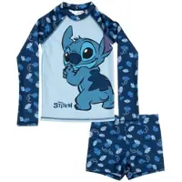 Lilo & Stitch Schwimmset UV-Schutz 30 Badeanzug langarm Shirt Hose in blau | Gr.: 134/140