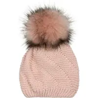 StyleBREAKER Strick Bommelmütze in Rose | Gr.: onesize