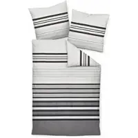 Janine Bettwäsche Palermo 31155 08 in Grau | Gr.: 240x220 (2x 80x80 cm)