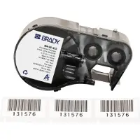 Brady M4-90-422, Polyester, Schwarz auf weiss, glänzend, 19.05 x 38.10 mm, permanent (180 E.)