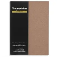 Traumschloss Premium Edel-Jersey Spannbettlaken in cappuccino | Gr.: 140-160 x 200-220 cm