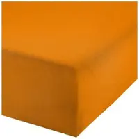 Erwin Müller Single-Jersey Bio Boxspring-Spannbettlaken Bayreuth in orange | Gr.: 90x190 cm - 100x200 cm