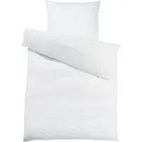 Doris Meyer Uni Interlock Jersey Bettwäsche 135x200 cm + 80x80 cm | weiss - weiß