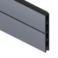 Traumgarten Sichtschutzzaun Einzelprofil SYSTEM WPC CLASSIC Anthrazit Sichtschutz Steckzaun Lamellenzaun
