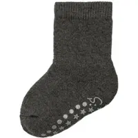 Sterntaler ABS Socken Wolle uni in dunkelgrau mel. | Gr.: 24