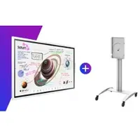 Samsung Flip Pro WM65B 65" Touch Bundle inkl. Peerless-AV SR560-FLIP2 Rollwagen
