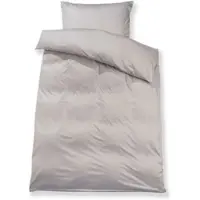 Doris Meyer Uni Interlock Jersey Bettwäsche 135x200 cm + 80x80 cm | platin - grau
