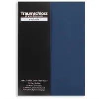 Traumschloss Exclusiv Edel-Jersey Spannbettlaken in marine | Gr.: 90-100 x 200 cm