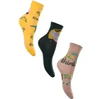 Pipsa Possu 3er-Set: Socken Strümpfe in Mehrfarbig | Gr.: 23-26