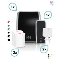 Blanc HYGIENIC KOMPLETT-SET Waschraum SENSOR: Handtuchrollenspender SENSOR + 2 TAD Handtuchrollen + Schaumseifenspender SENSOR + 2 Kartuschen