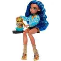 Monster High Self-Scare Secrets Cleo De Nile-Modepuppe mit 13 realistischen Zubehörteilen, Modepuppe, Weiblich, 4 Jahr(e), Mädchen, 290 mm, Mehrfarbig