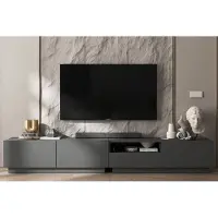 Meble Lindner 2 Stk TV-Schrank 2 x Enjoy TV Loft Style Modern Lindner Möbel Schublade 240cm x 37cm x 35cm Farbe: Graphit matt