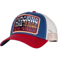 King Kerosin Trucker Cap It's Fucking Time To Ride in blau | Gr.: onesize