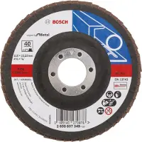 Bosch Fächerschleifscheibe X551 Expert for Metal, gerade, 115 mm, 40