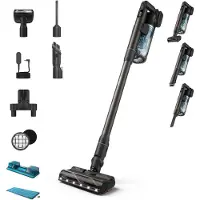 Philips XC7163/01, 2-in-1-Stabstaubsauger, Beutellos, Blau, 0,6 l, Trocken&Nass, Zyklonisch/Filterung