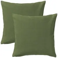 Erwin Müller Baumwolle Kissenhülle 2er-Pack London in dunkelgrün | Gr.: 30 x 50 cm