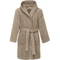 Redbest Frottier Kinder-Bademantel mit Kapuze Chicago in taupe | Gr.: 86/92