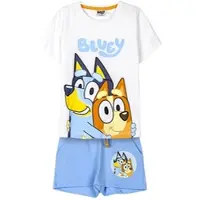 Cerdá 2tlg.Outfit T-Shirt & Shorts Bluey & Bingo in Weiß | Gr.: 104