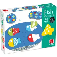 Goula - Fisch Match & Mix, 2 Jahr(e), Karton, Holz, Mehrfarbig