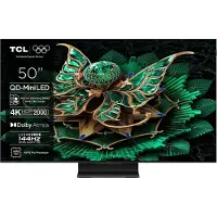 TCL Q7 50Q7C, 127 cm (50"), 3840 x 2160 Pixel, QD-Mini LED, Smart-TV, WLAN, Metallisch