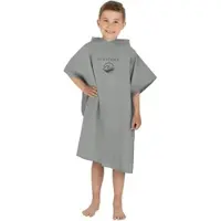 Normani Kinder Badeponcho aus schnelltrocknendem Mikrofaser in Grau | Gr.: 75 x 75 cm