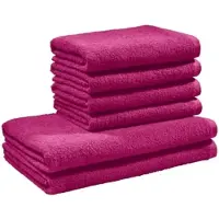 Redbest Frottier, Leichtfrottier Frottier-Set 6-teilig Oceanside in fuchsia | Gr.: onesize