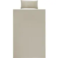 Redbest Microfaser-Seersucker, Microfaser Bettwäsche Detroit in taupe | Gr.: 155 x 220 + 80 x 80 cm