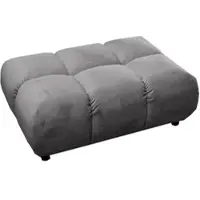 KAWOLA Polsterhocker VIVIEN Hockerbank Velvet stone
