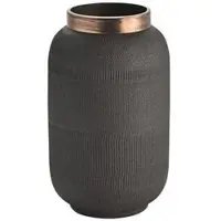 G&c Vase Saigon Metall schwarz 23cm