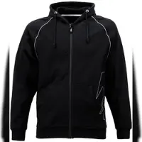 Job-Kleidung JOB Dachdecker Hoodie Jacke OSLO Schwarz 340g Stickerei M