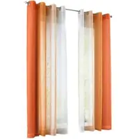 Gardinenbox VORHANG 2ER SET »Modena« HxB 175x140 cm Orange