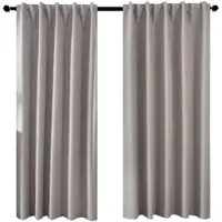 Gardinenbox VORHANG 2ER SET BOSTON DARK HxB 175x140 cm Taupe