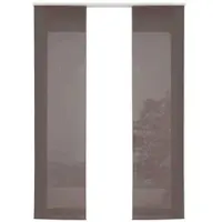 Gardinenbox VORHANG 2ER SET HxB 245x60 cm Braun