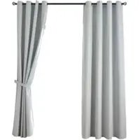 Gardinenbox VORHANG 2ER SET »München Dark« HxB 245x145 cm Stein