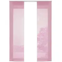 Gardinenbox VORHANG 2ER SET HxB 245x60 cm Rosa