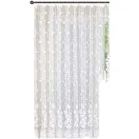 Gardinenbox VORHANG BLUMENMUSTER HxB 245x450 cm Weiß