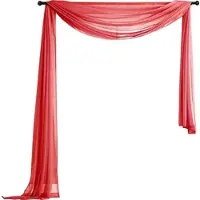 Gardinenbox QUERBEHANG 1ER SET HxB 140x600 Rot
